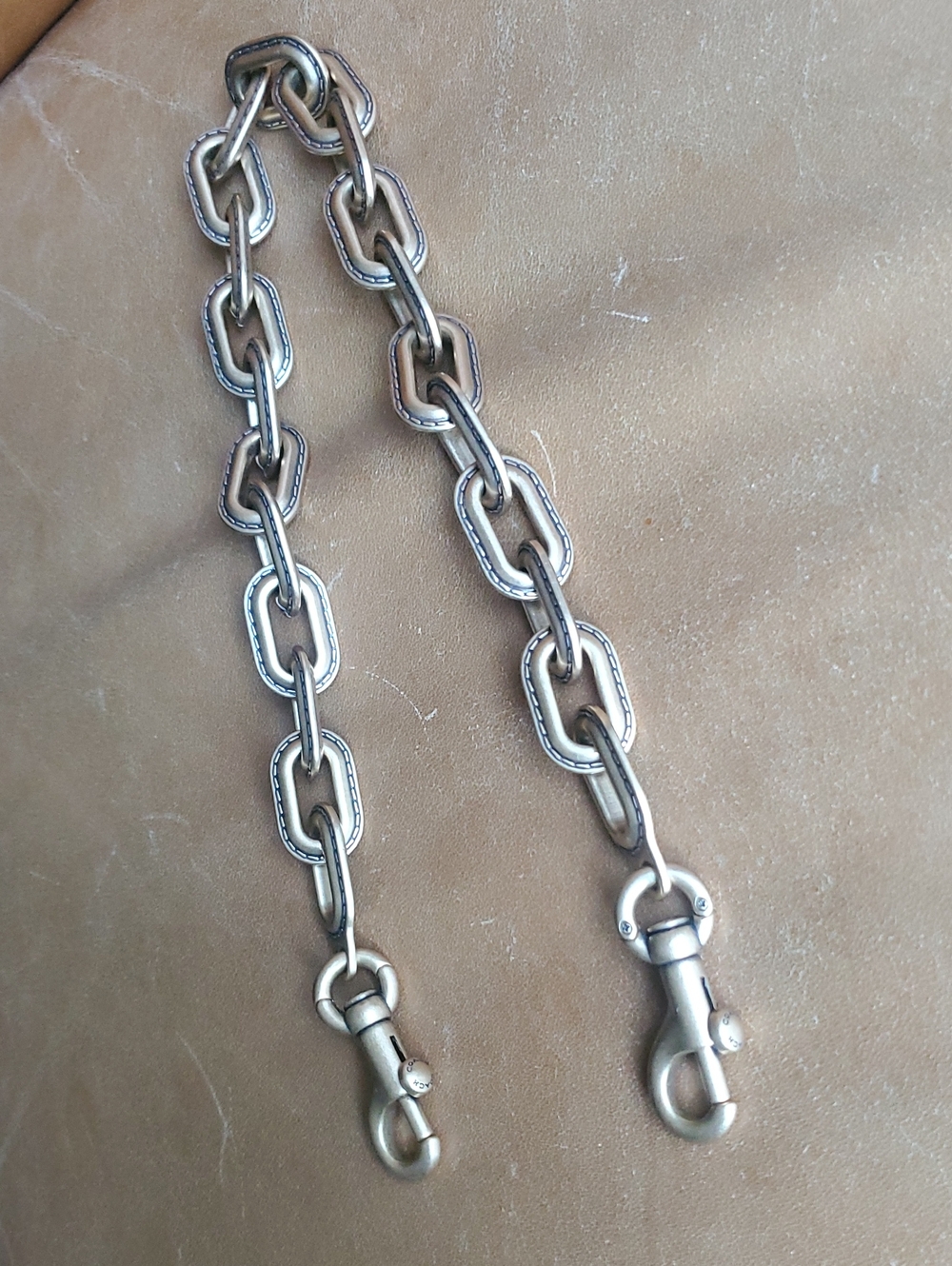 Coach Link Chain Strap For Tabby Bag Or Chunky Necklace Brass / Gold - Picture 9 of 12